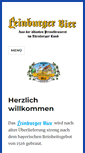 Mobile Screenshot of leinburger-bier.de
